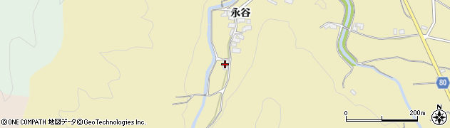 福岡県朝倉市永谷1714周辺の地図
