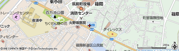 福岡銀行夜須支店周辺の地図