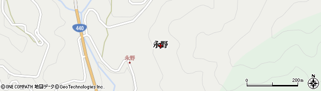 高知県梼原町（高岡郡）永野周辺の地図