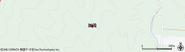 高知県安芸郡北川村加茂周辺の地図