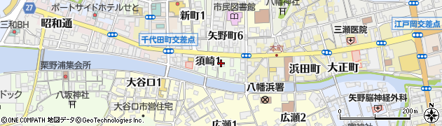愛媛県八幡浜市須崎周辺の地図