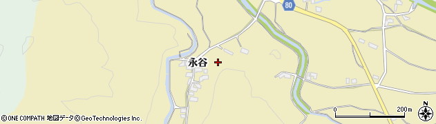 福岡県朝倉市永谷985周辺の地図