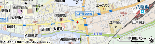 愛媛県八幡浜市東新川周辺の地図