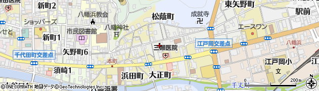 愛媛県八幡浜市矢野町周辺の地図