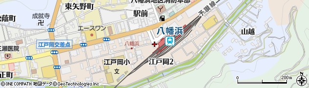 駅前交番周辺の地図