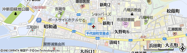 スーパーホテル八幡浜駐車場周辺の地図