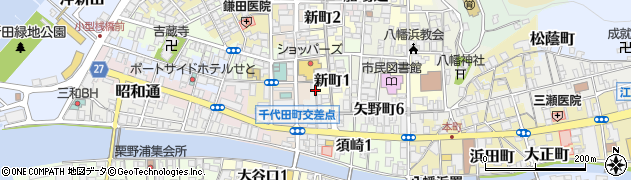 愛媛県八幡浜市旧役場通周辺の地図