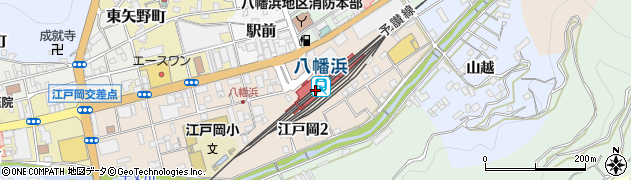 八幡浜駅周辺の地図