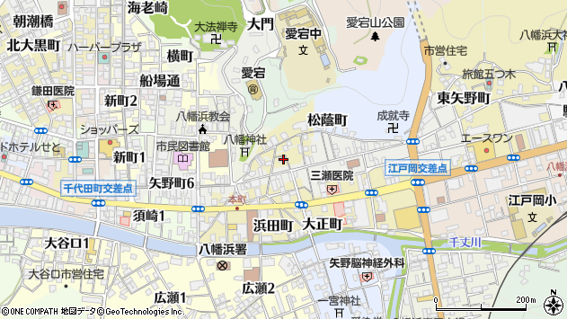 〒796-0029 愛媛県八幡浜市花小路の地図