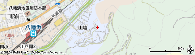 愛媛県八幡浜市山越周辺の地図