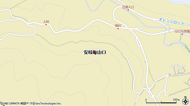 〒873-0224 大分県国東市安岐町山口の地図