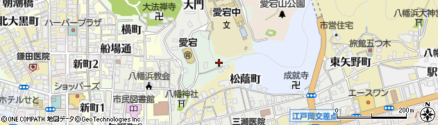 愛媛県八幡浜市愛宕周辺の地図