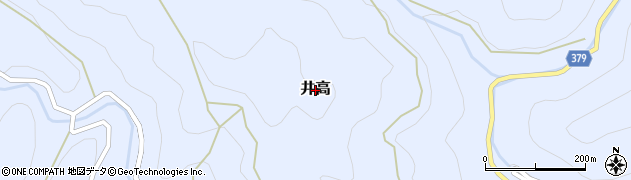 高知県梼原町（高岡郡）井高周辺の地図