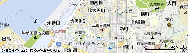 愛媛県八幡浜市南大黒町周辺の地図