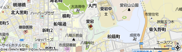 八幡浜市立武道館周辺の地図