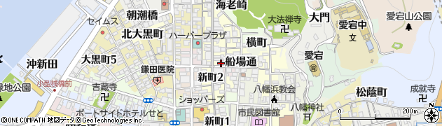 愛媛県八幡浜市船場通周辺の地図