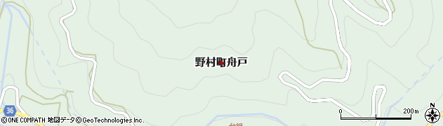 愛媛県西予市野村町舟戸周辺の地図