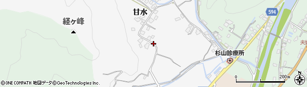 福岡県朝倉市甘水1184周辺の地図