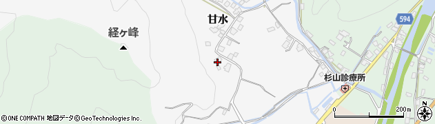 福岡県朝倉市甘水1147周辺の地図