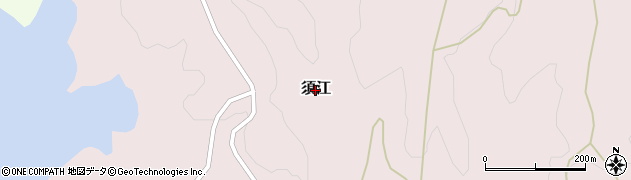 和歌山県串本町（東牟婁郡）須江周辺の地図