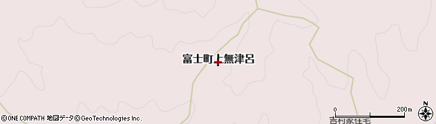 佐賀県佐賀市富士町大字上無津呂周辺の地図
