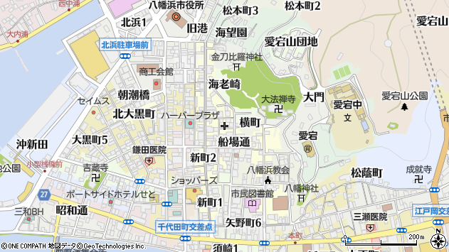 〒796-0062 愛媛県八幡浜市新栄町の地図