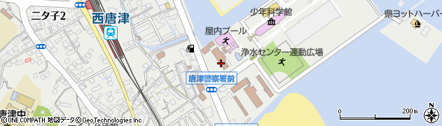 唐津警察署周辺の地図