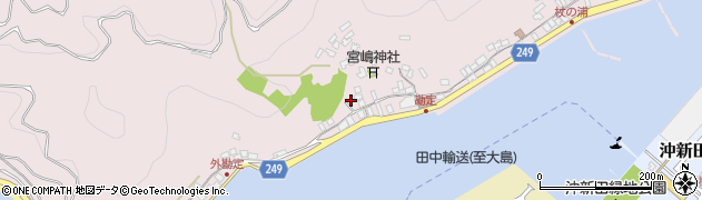 愛媛県八幡浜市向灘勘定周辺の地図