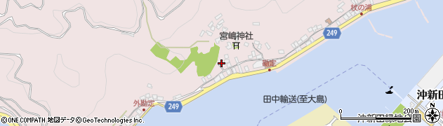 愛媛県八幡浜市向灘（勘定）周辺の地図