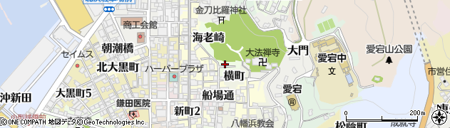 愛媛県八幡浜市海老崎周辺の地図