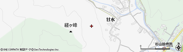 福岡県朝倉市甘水1135周辺の地図