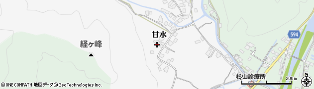 福岡県朝倉市甘水1096周辺の地図