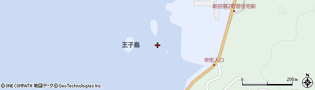 釣り堀仮屋湾遊魚センター周辺の地図