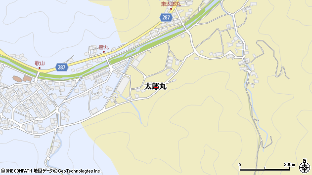 〒781-1135 高知県土佐市太郎丸の地図