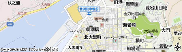 愛媛県八幡浜市朝潮橋周辺の地図