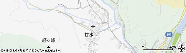 福岡県朝倉市甘水1079周辺の地図