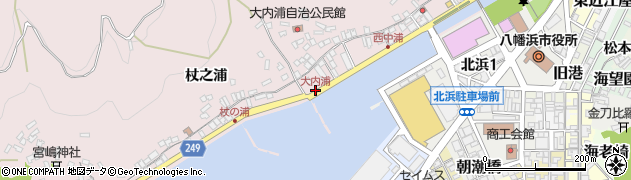 大内浦周辺の地図
