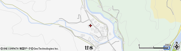 福岡県朝倉市甘水138周辺の地図
