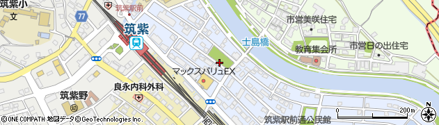 筑紫駅前通1号公園周辺の地図