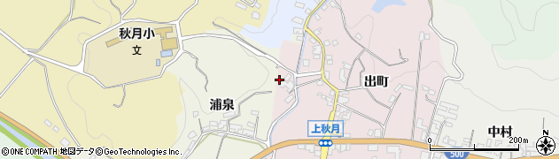 福岡県朝倉市出町1464周辺の地図