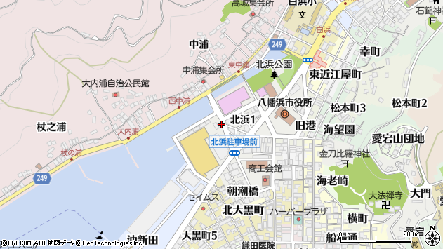〒796-0048 愛媛県八幡浜市北浜の地図