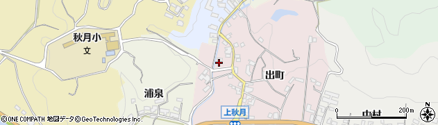 福岡県朝倉市出町1580周辺の地図