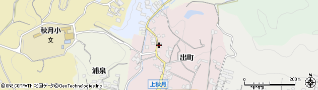 福岡県朝倉市出町1623周辺の地図