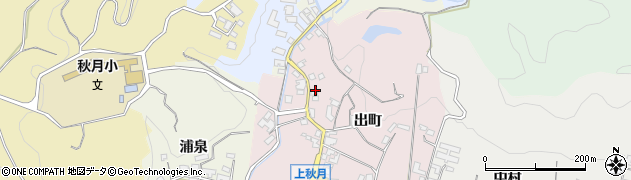 福岡県朝倉市出町1625周辺の地図