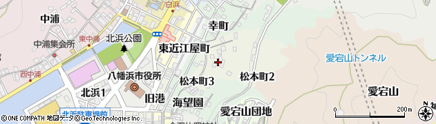 愛媛県八幡浜市松本町周辺の地図