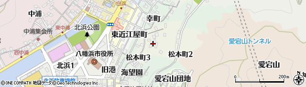愛媛県八幡浜市松本町周辺の地図