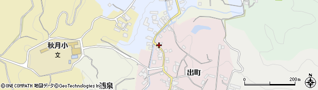福岡県朝倉市出町1630周辺の地図