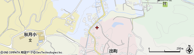 福岡県朝倉市出町1639周辺の地図