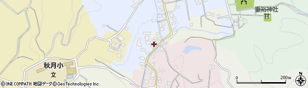 福岡県朝倉市秋月106周辺の地図