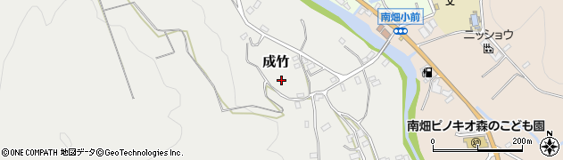 福岡県那珂川市成竹周辺の地図